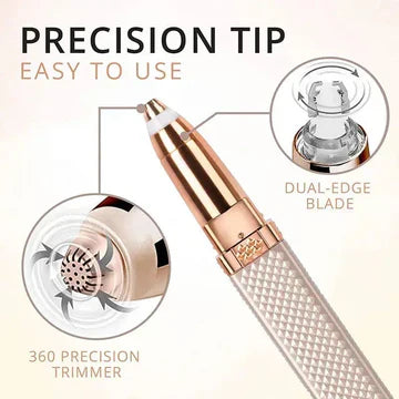 2-in-1 Facial Epilator, New Electric Eyebrow Trimmer