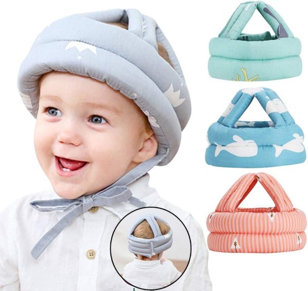 Baby Safety Helmet – Adjustable, Soft, Lightweight & Shock-Absorbing - for Crawling & Walking Babies & Toddlers