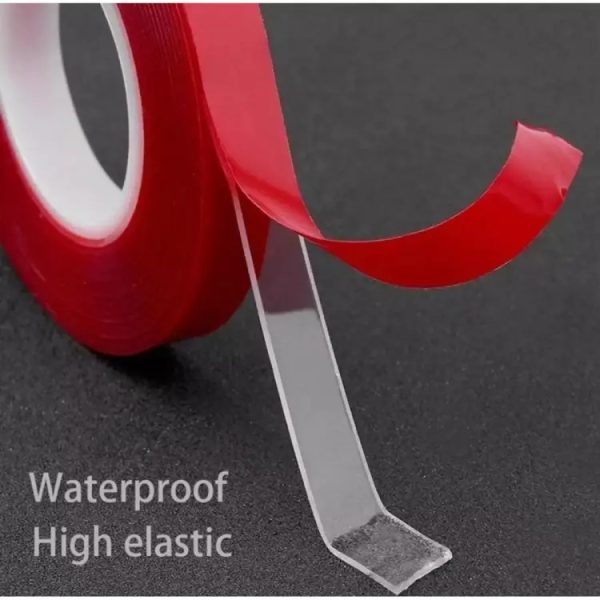 Heavy-Duty Double-Sided Transparent Tape – Strong , Removable (10mm x 10m)