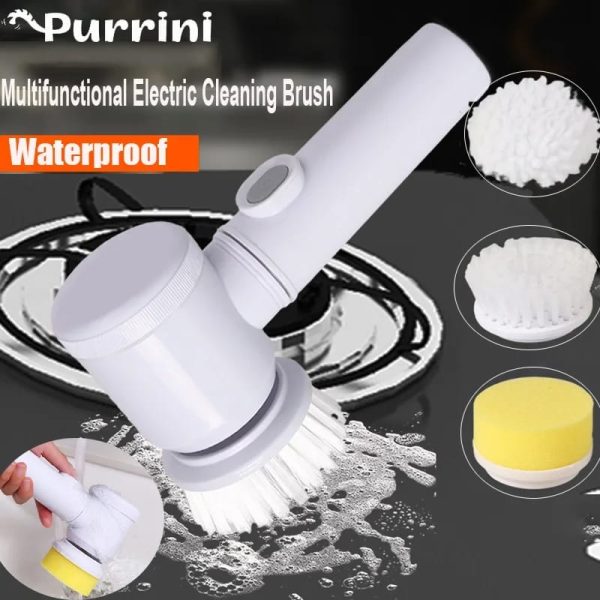 Magic Cleaning Brush for Kitchen, Bath, House Items - Professional, Wireless, Rechargeable